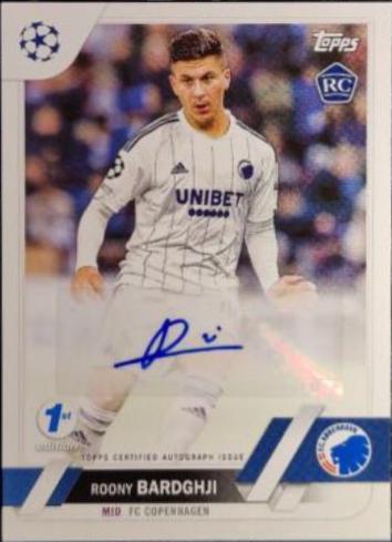 Roony Bardghji [1st Edition] #A1-RB Prices | 2022 Topps UEFA Club