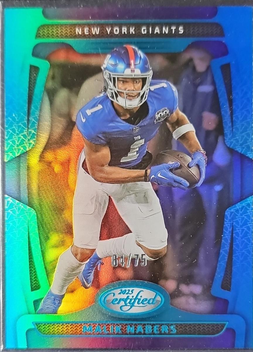 Malik Nabers [Blue Mirror] #73