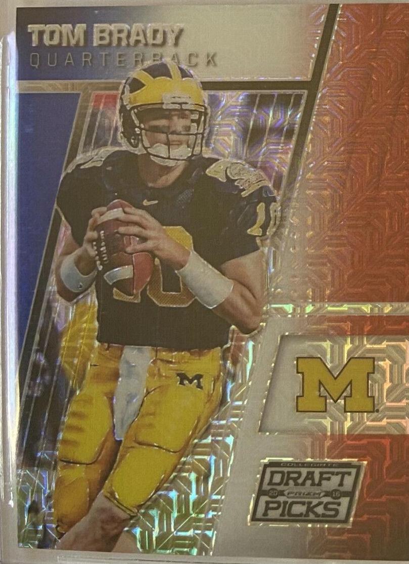 Tom Brady [Red White and Blue Mojo Prizm] #95