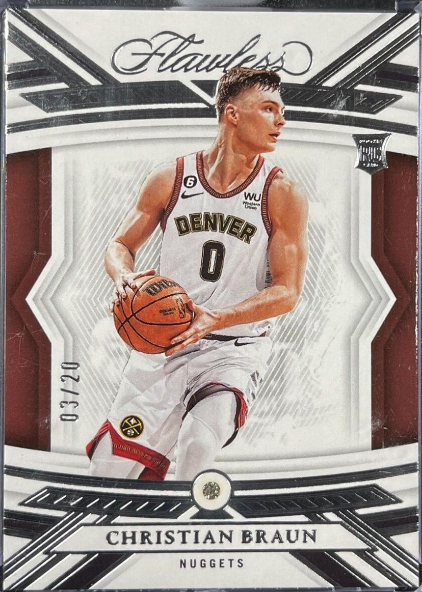 Christian Braun #37 2022-23 Panini Flawless Basketball