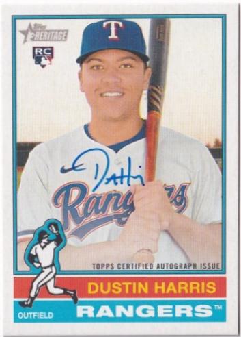 Dustin Harris #ROA-DHA Baseball Cards 2025 Topps Heritage Real One Autograph