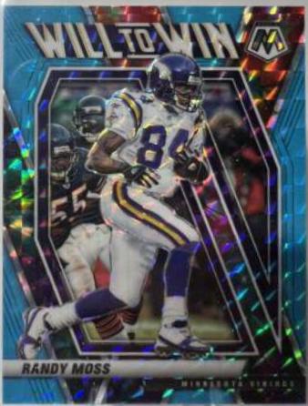 Randy Moss [Blue Fluorescent] #WW-19
