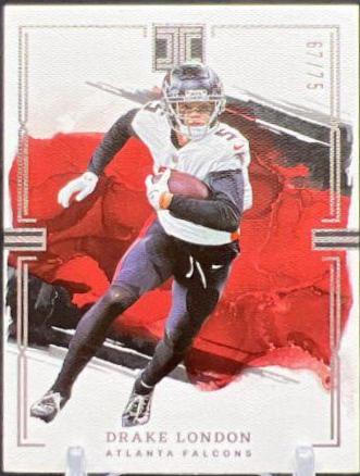 Drake London #4 Football Cards 2023 Panini Impeccable