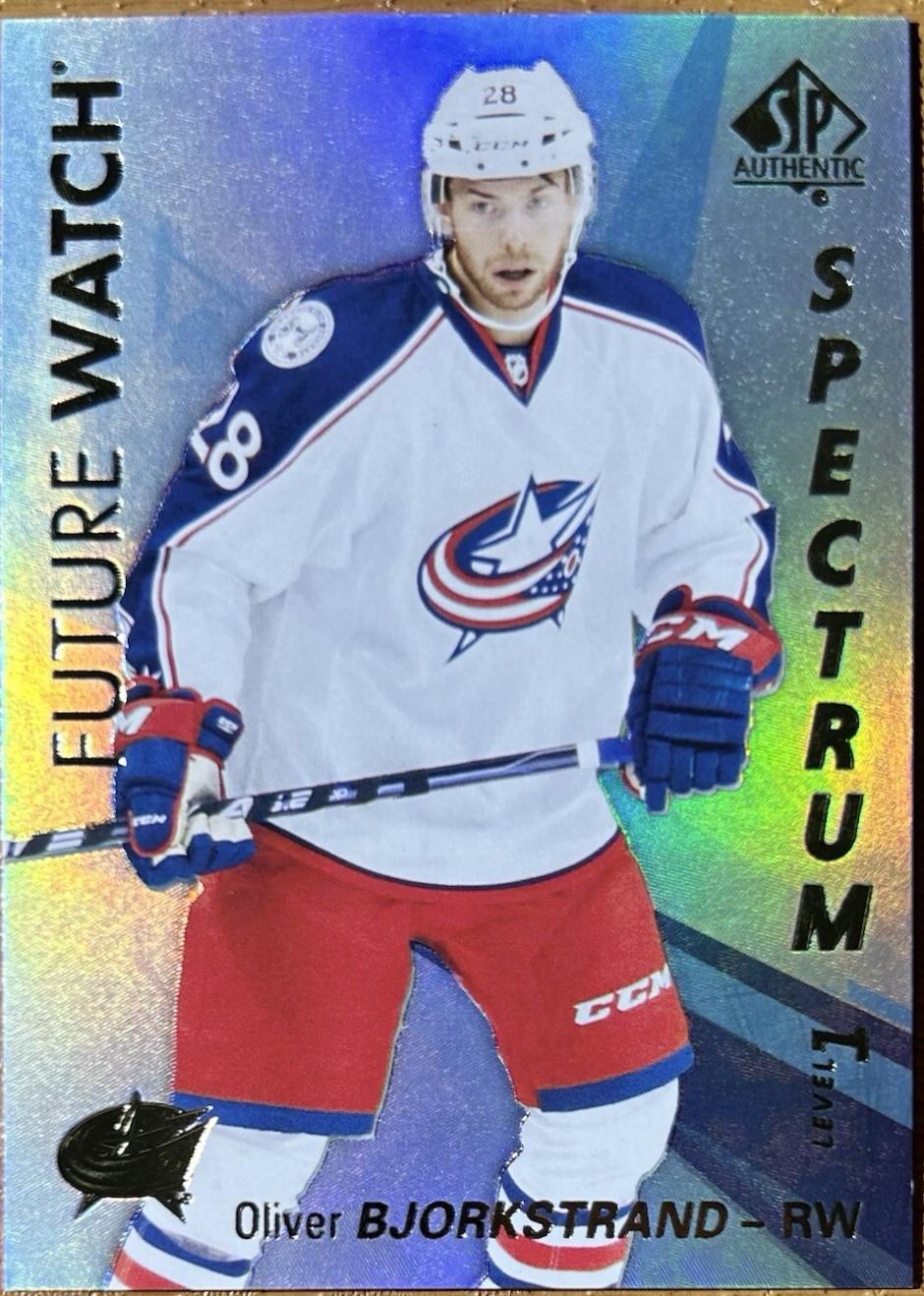 Oliver Bjorkstrand #S-47 2016-17 SP Authentic Hockey Spectrum FX