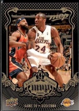 Bryant #KB-70 Basketball Cards 2008 Upper Deck MVP Kobe