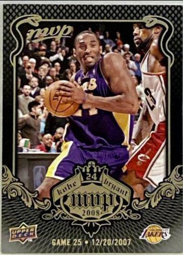 Bryant #KB-25 Basketball Cards 2008 Upper Deck MVP Kobe