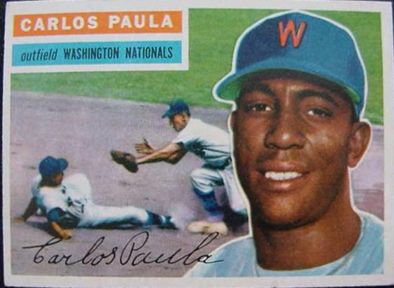 1956 Carlos Paula [Gray Back] #4
