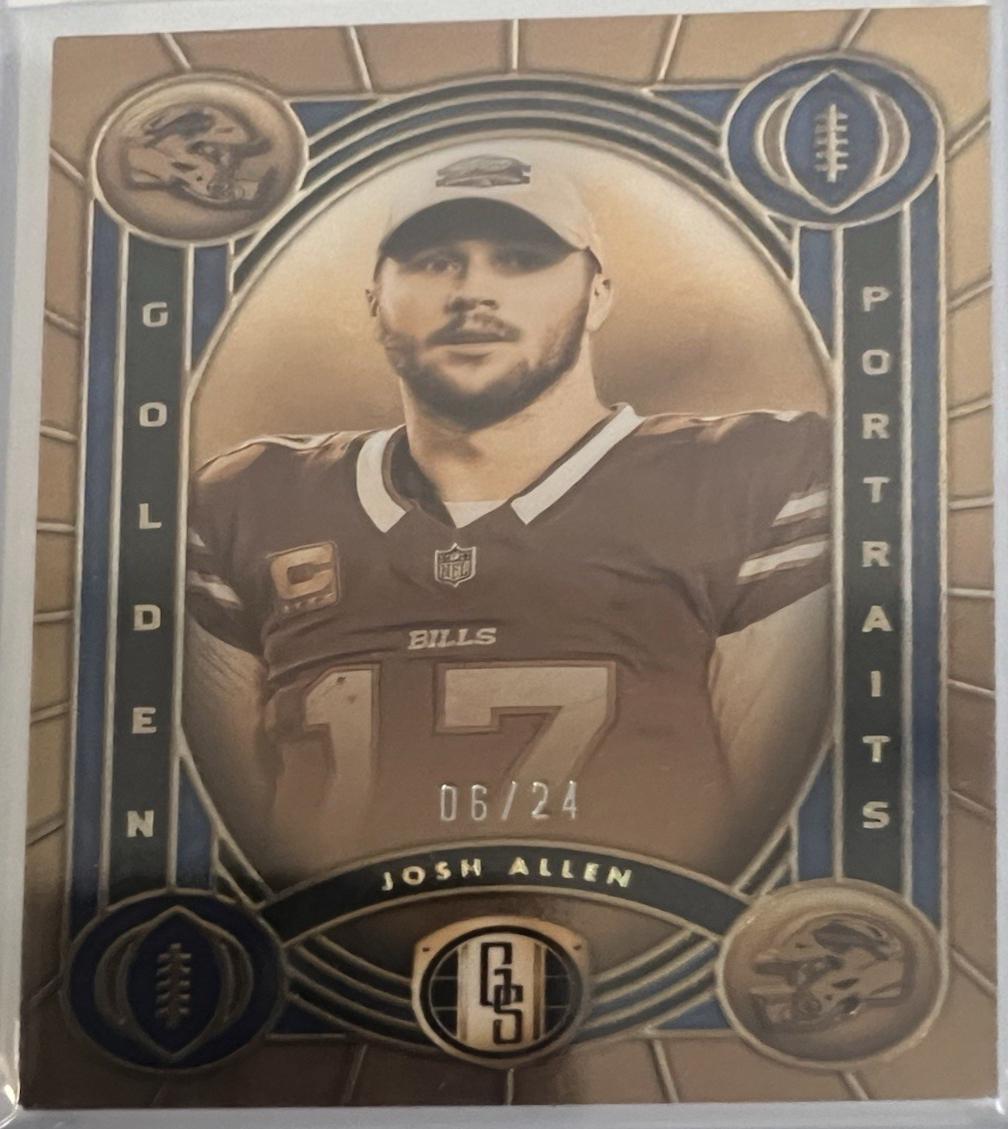 Josh Allen #12 Football Cards 2024 Panini Gold Standard Golden Portraits