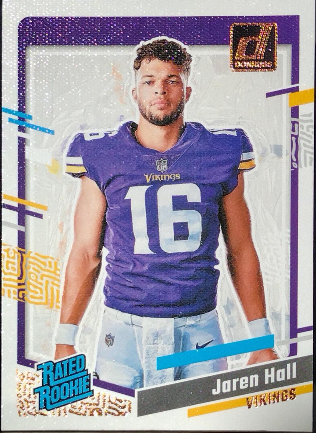 Jaren Hall #40 Football Cards 2023 Panini Donruss Rated Rookies Portrait