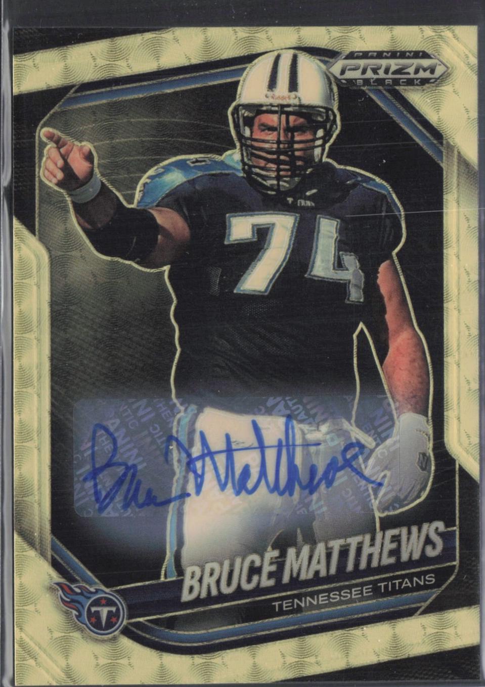 Bruce Matthews [Autograph Gold Vinyl] #146
