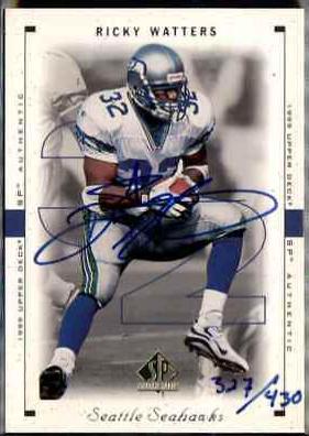 Ricky Watters #80 1999 SP Authentic Football