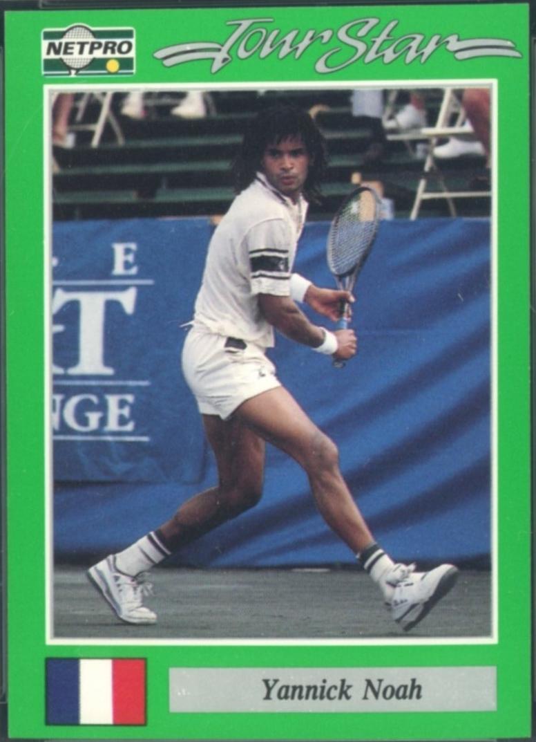 Yannick Noah #41 Tennis Cards 1991 NetPro Tour Stars