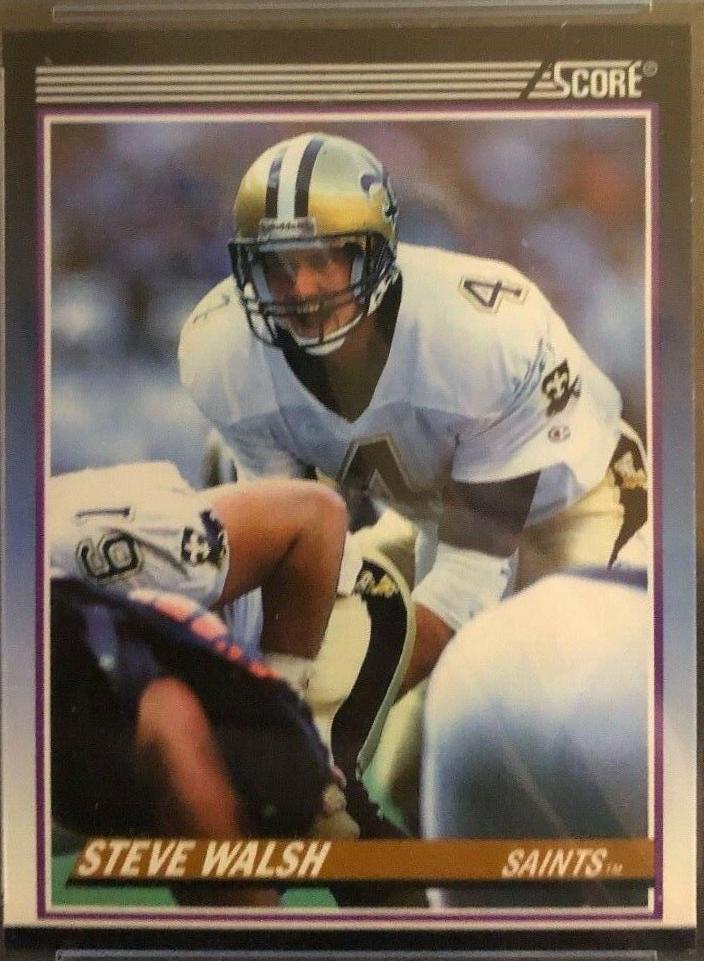 Steve Walsh #36T Football Cards 1990 Panini Score Supplemental