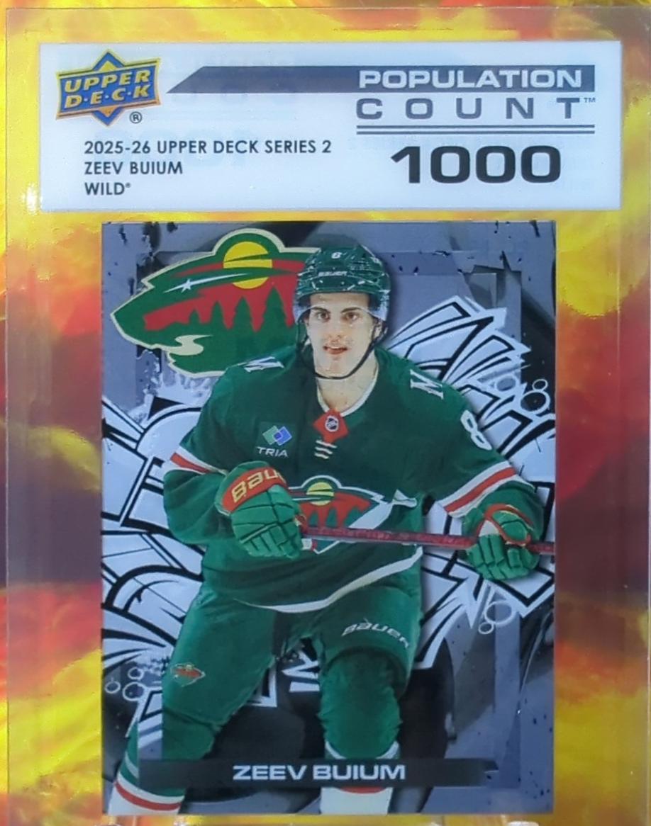 2025 Upper Deck Series 2 Population Count Zeev Buium [1000] #PC-45 card