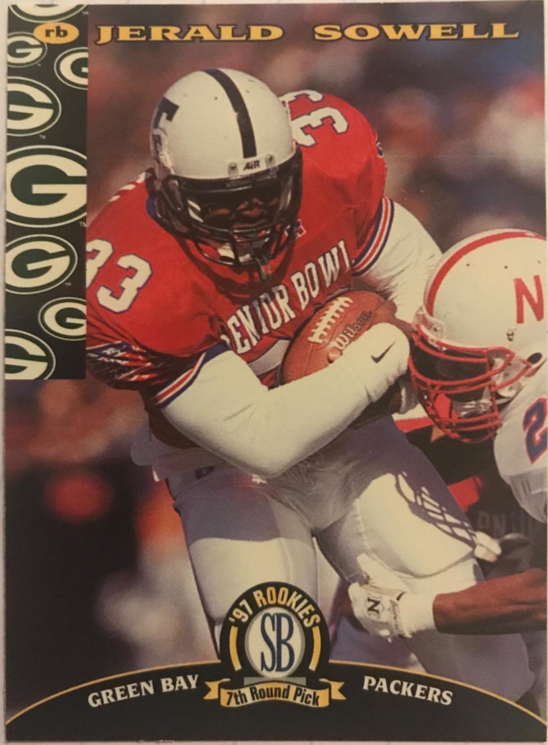 Jerald Sowell #27 Football Cards 1997 Panini Score Board NFL Rookies