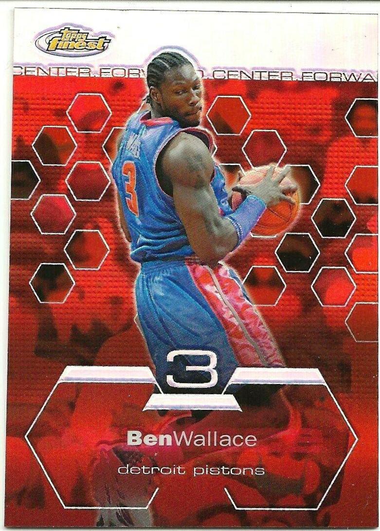 Ben Wallace #74 Basketball Cards 2002 Finest