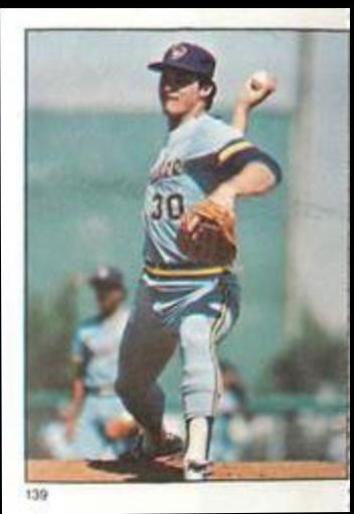 Moose Haas Baseball Cards 1982 Fleer Stamps