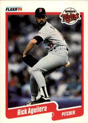 Rick Aguilera #365 Baseball Cards 1990 Fleer