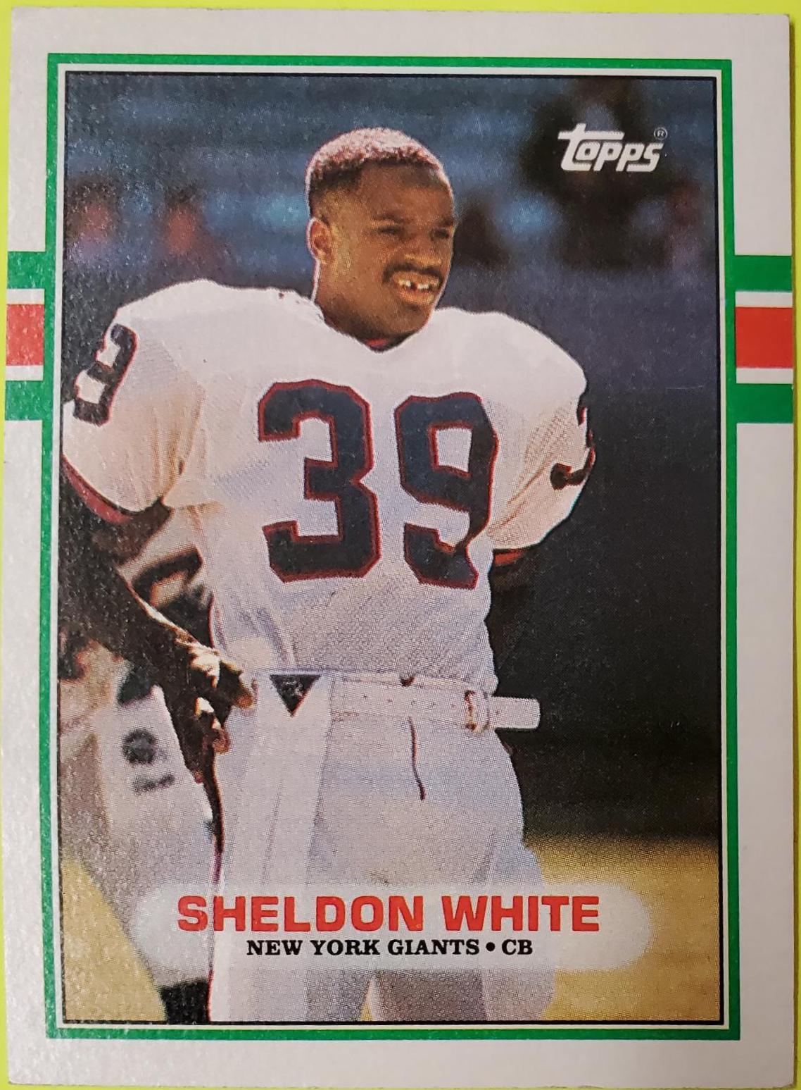 Sheldon White #170 Football Cards 1989 Topps