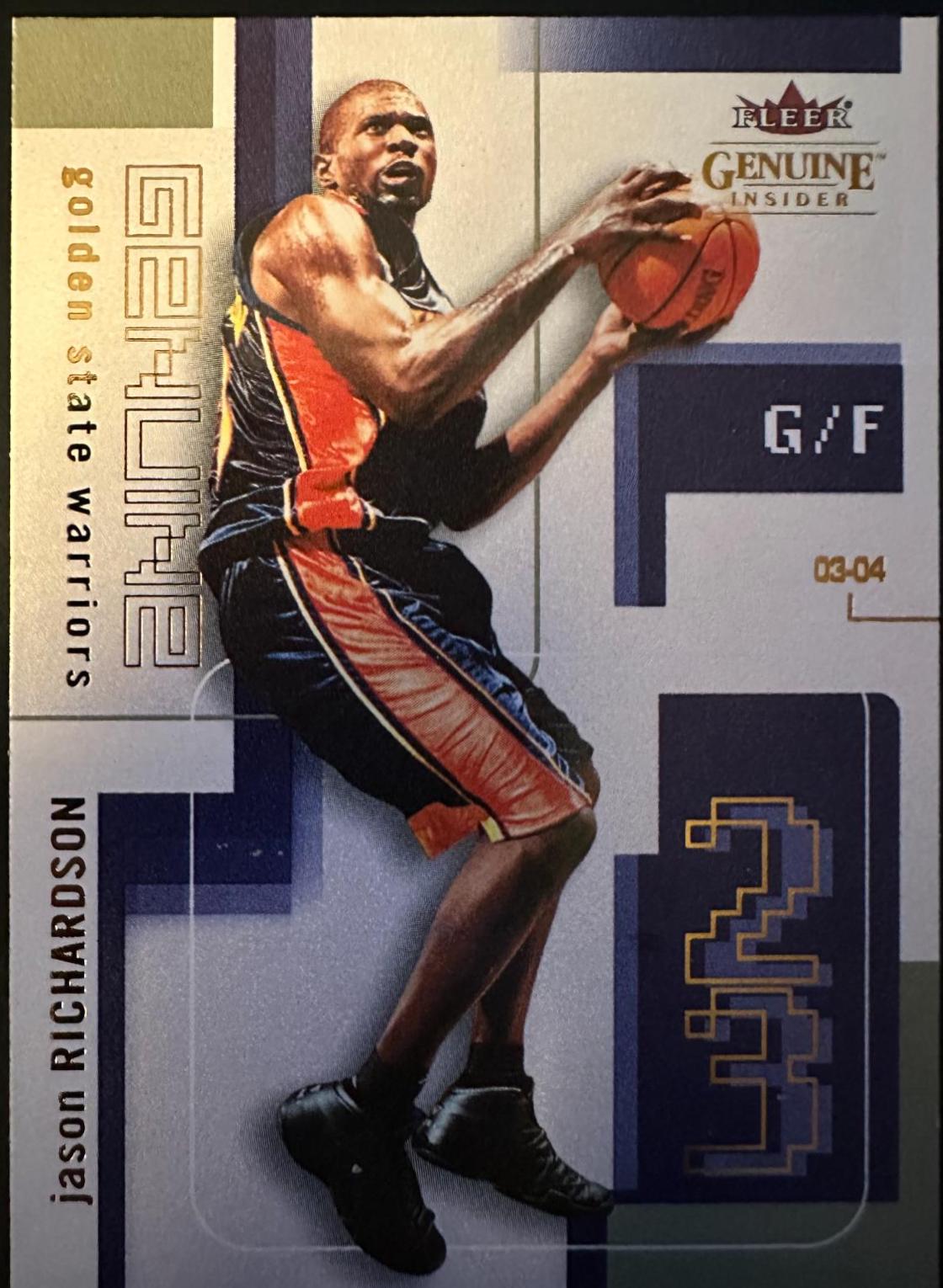Jason Richardson #33 Basketball Cards 2003 Fleer Genuine Insider