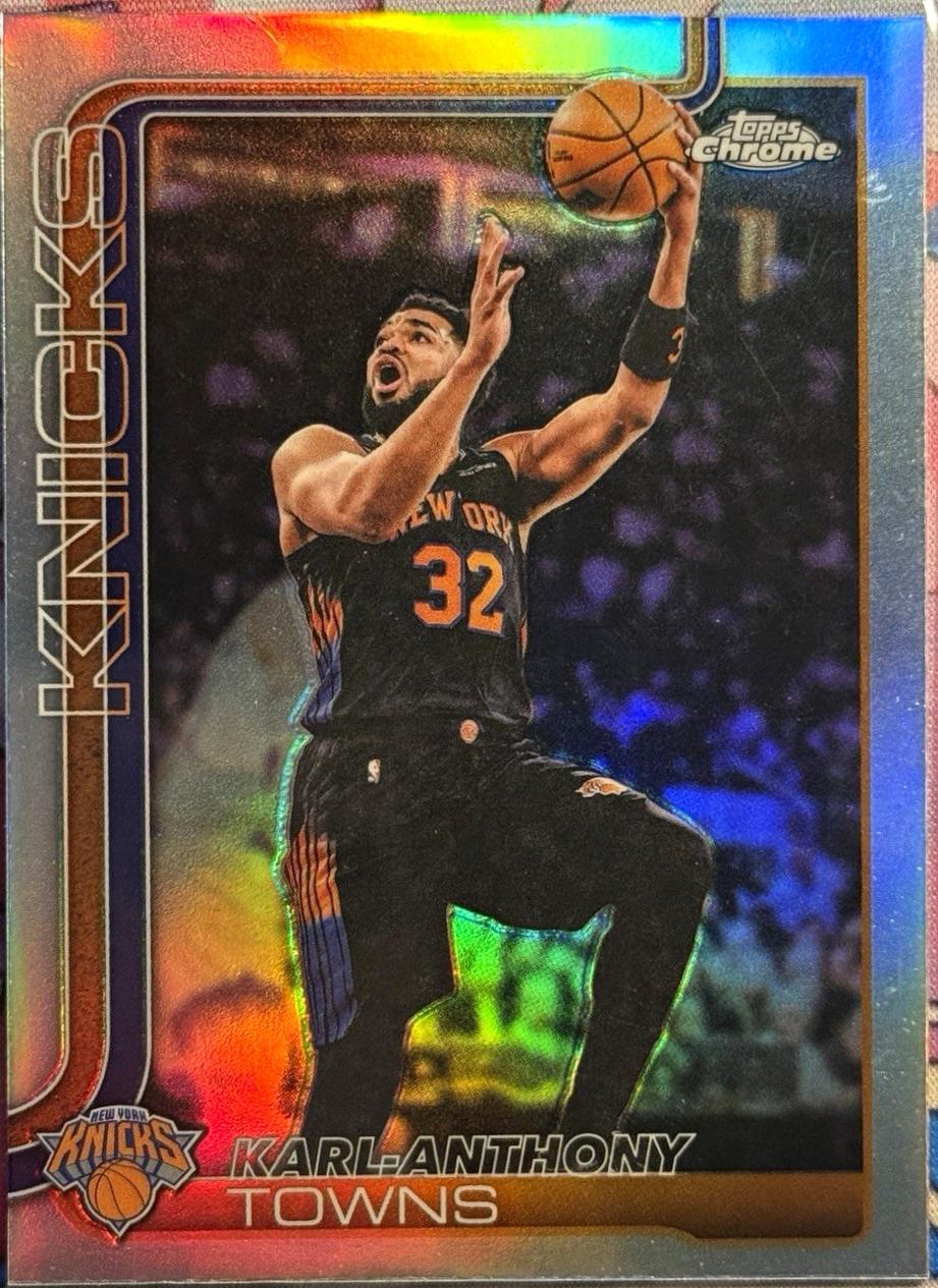 2025 Topps Chrome Update Karl-Anthony Towns [Refractor] #21 card