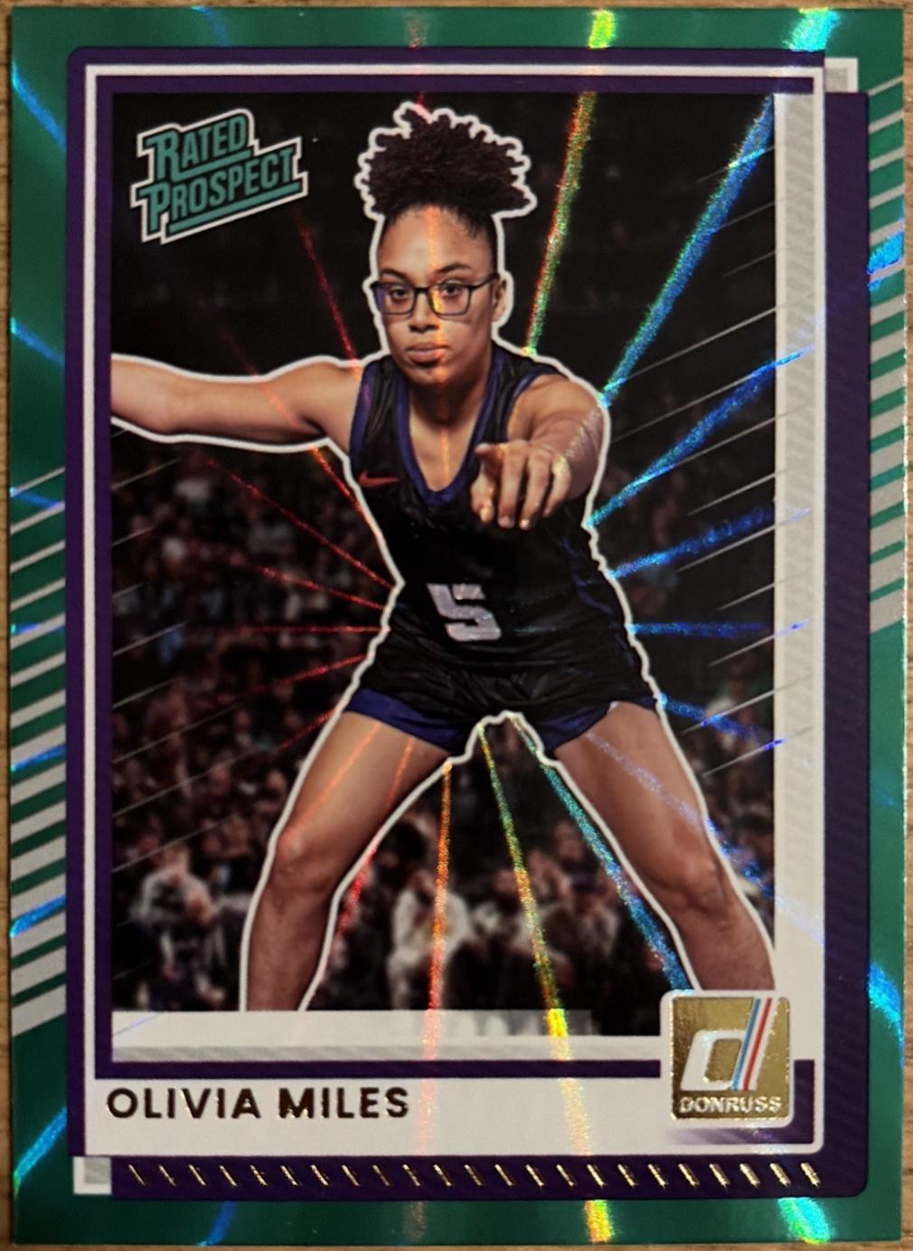 Olivia Miles [Holo Green Laser] #89 Prices | 2025 Panini Donruss