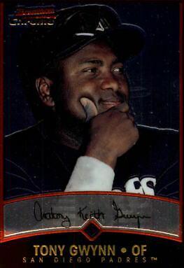 Tony Gwynn #21 Baseball Cards 2001 Bowman Chrome