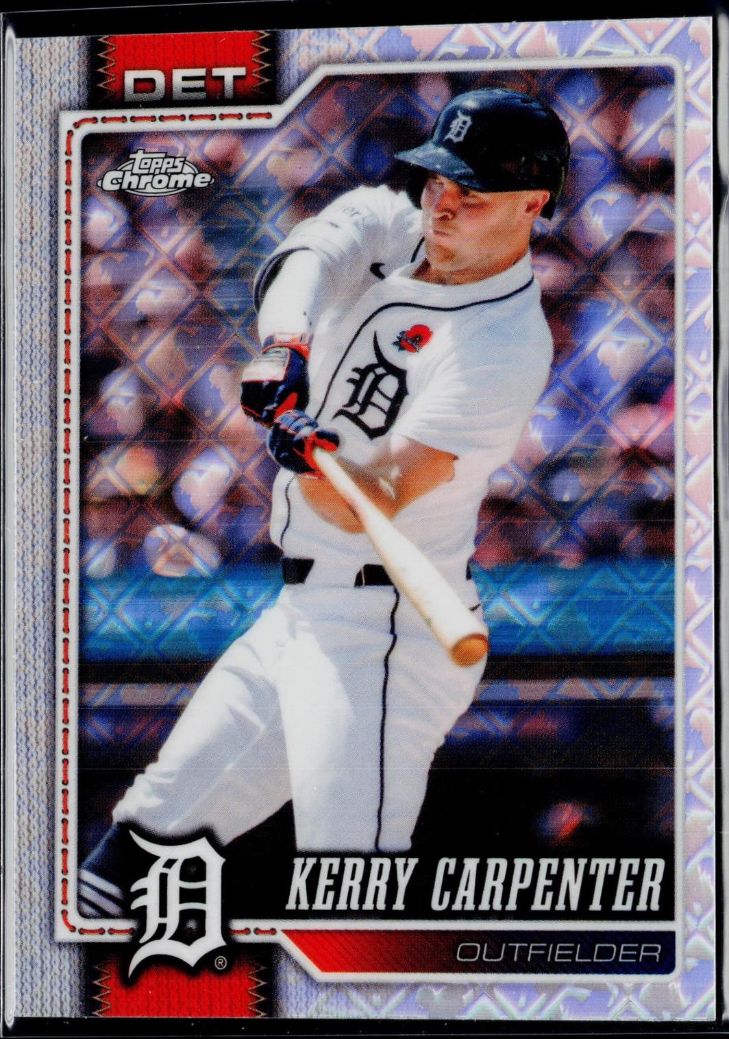 Kerry Carpenter #230 2026 Topps Chrome Logofractor Baseball