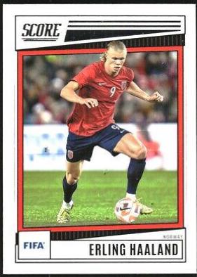 Erling Haaland #120 Soccer Cards 2022 Panini Score FIFA