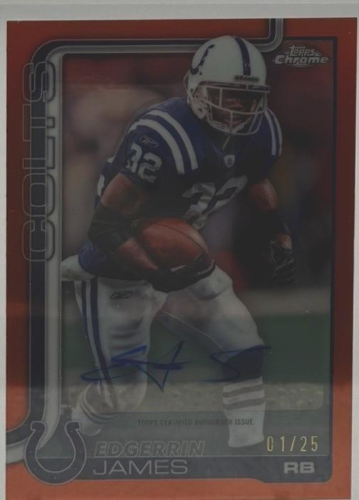Edgerrin James [Orange Refractor] #CLA-EJ