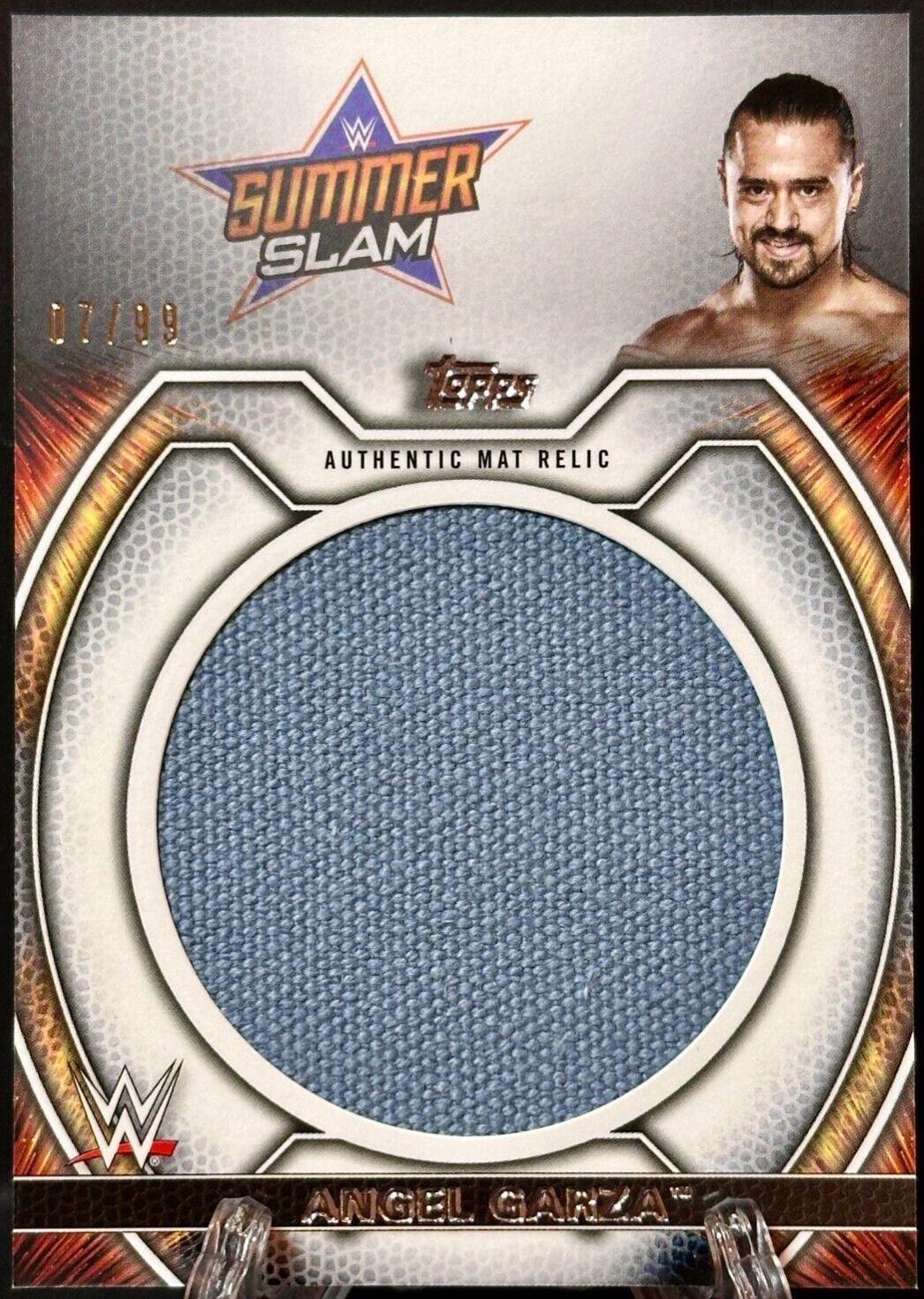 Angel Garza #M-AG Wrestling Cards 2021 Topps WWE Undisputed Superstar Mat Relics
