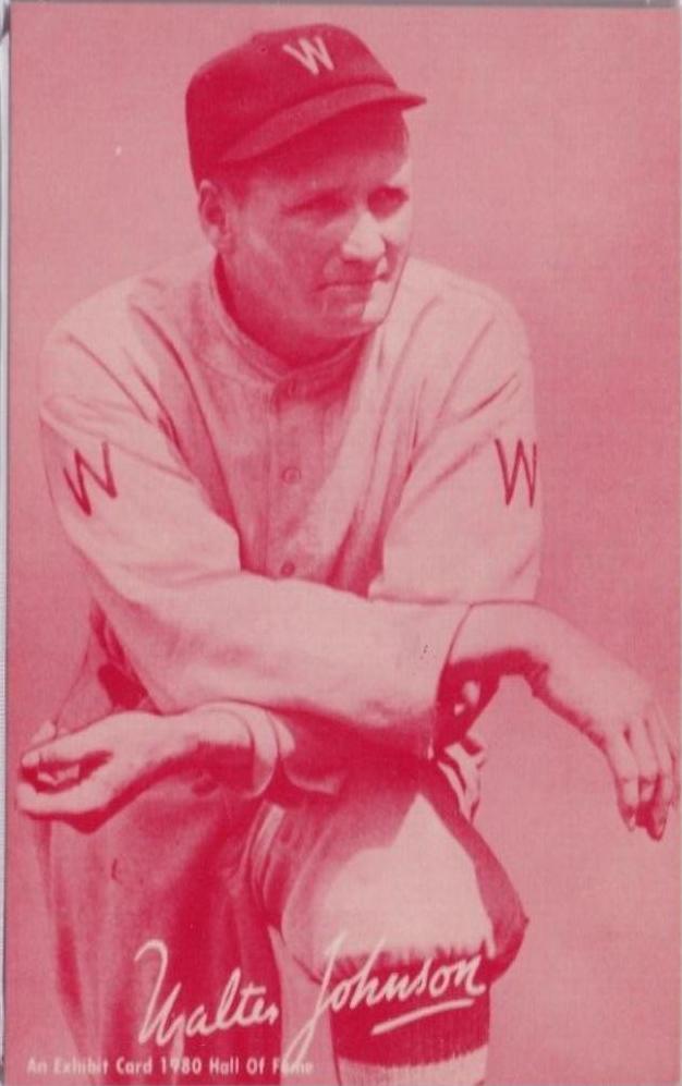 Walter Johnson Baseball Cards 1980 Hall of Fame Exhibit