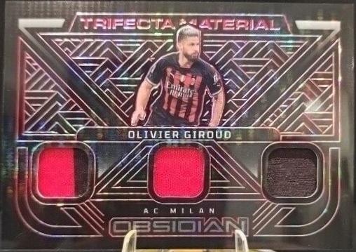 Olivier Giroud #TM-OG 2022 Panini Obsidian Trifecta Material Soccer