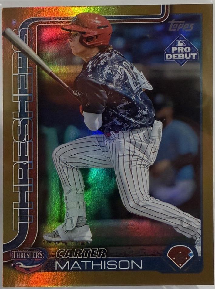 Carter Mathison [Gold Foil] #PD-88 Prices | 2025 Topps Pro Debut ...