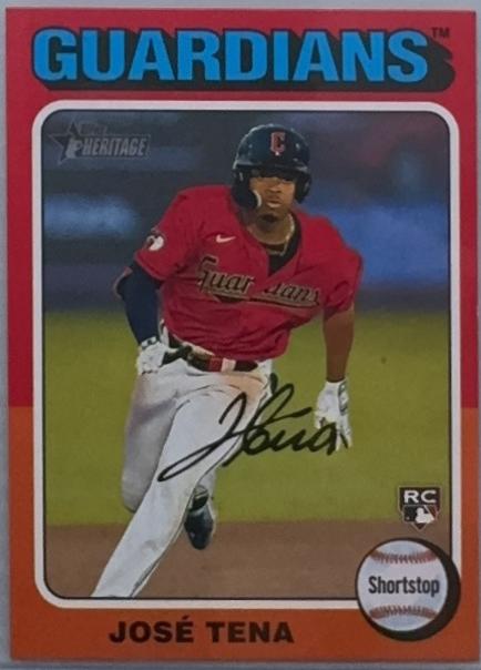 Jose Tena #227 Baseball Cards 2024 Topps Heritage Color Swap