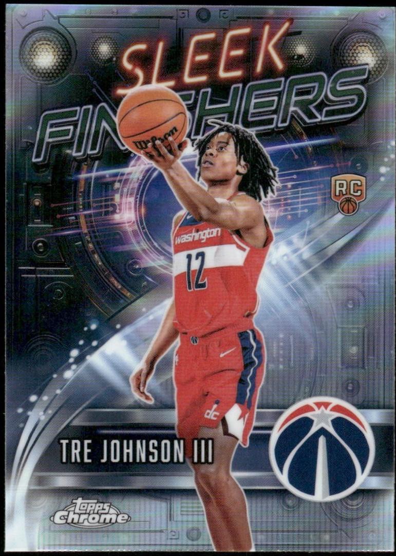 2025 Topps Chrome Sleek Finishers Tre Johnson III #SF-26 card