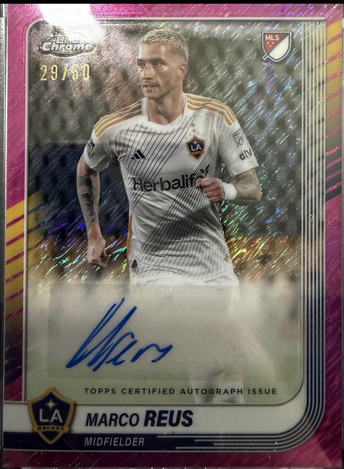 Marco Reus [Pink Refactor] #CA-MR Prices | 2025 Topps Chrome MLS