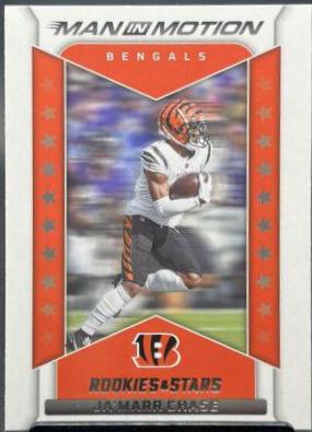 Ja'Marr Chase #MM-14 Football Cards 2022 Panini Rookies & Stars Man In Motion
