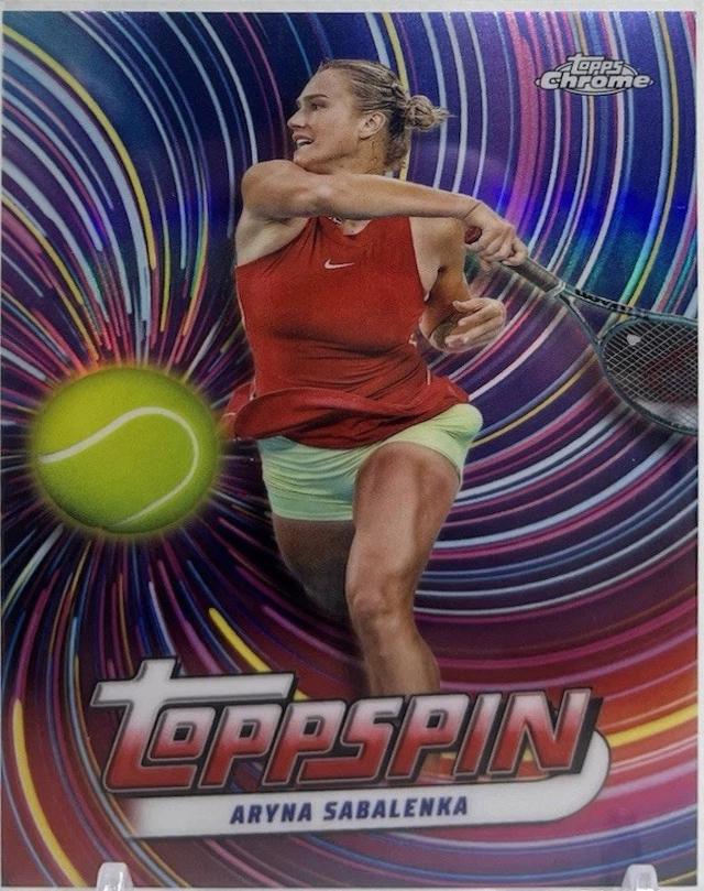 Aryna Sabalenka #TSP-AS Tennis Cards 2024 Topps Chrome Toppspin