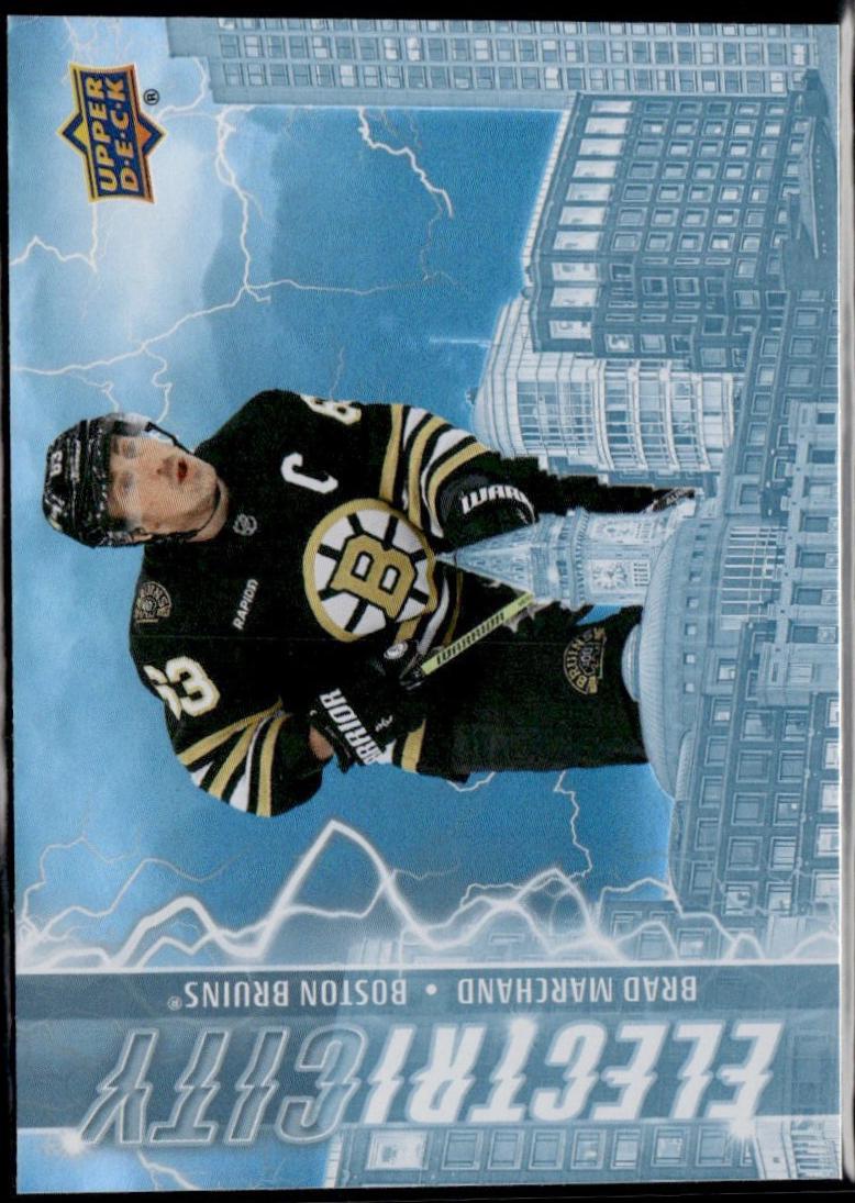 Brad Marchand #EC-11 Hockey Cards 2024 Upper Deck ElectriCITY