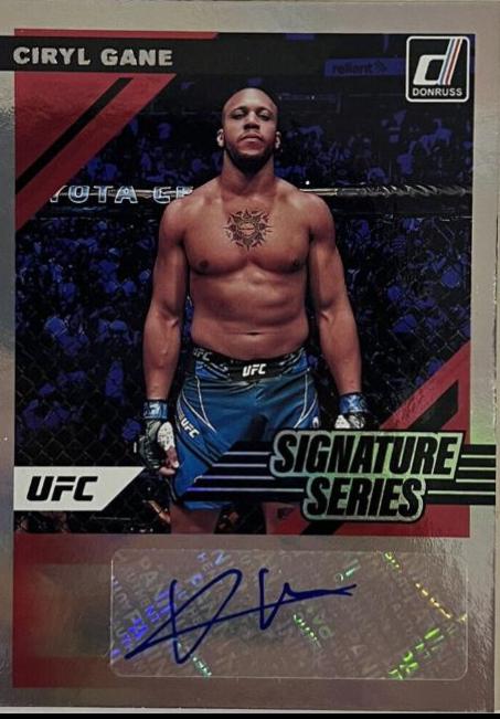 Ciryl Gane #SS-CGN Ufc Cards 2022 Panini Donruss UFC Signature Series