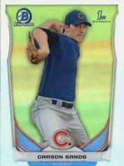 Carson Sands [Chrome Refractor] #CDP78 Baseball Cards 2014 Bowman Draft Picks Prices