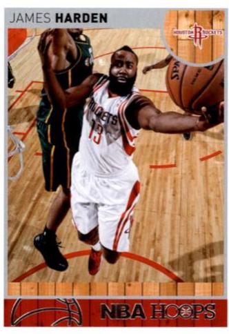 James Harden #94 Basketball Cards 2013 Panini Hoops