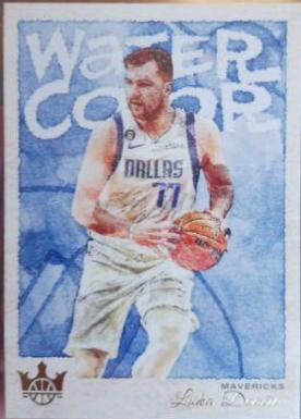 Luka Doncic #6 Basketball Cards 2022 Panini Court Kings Water Color