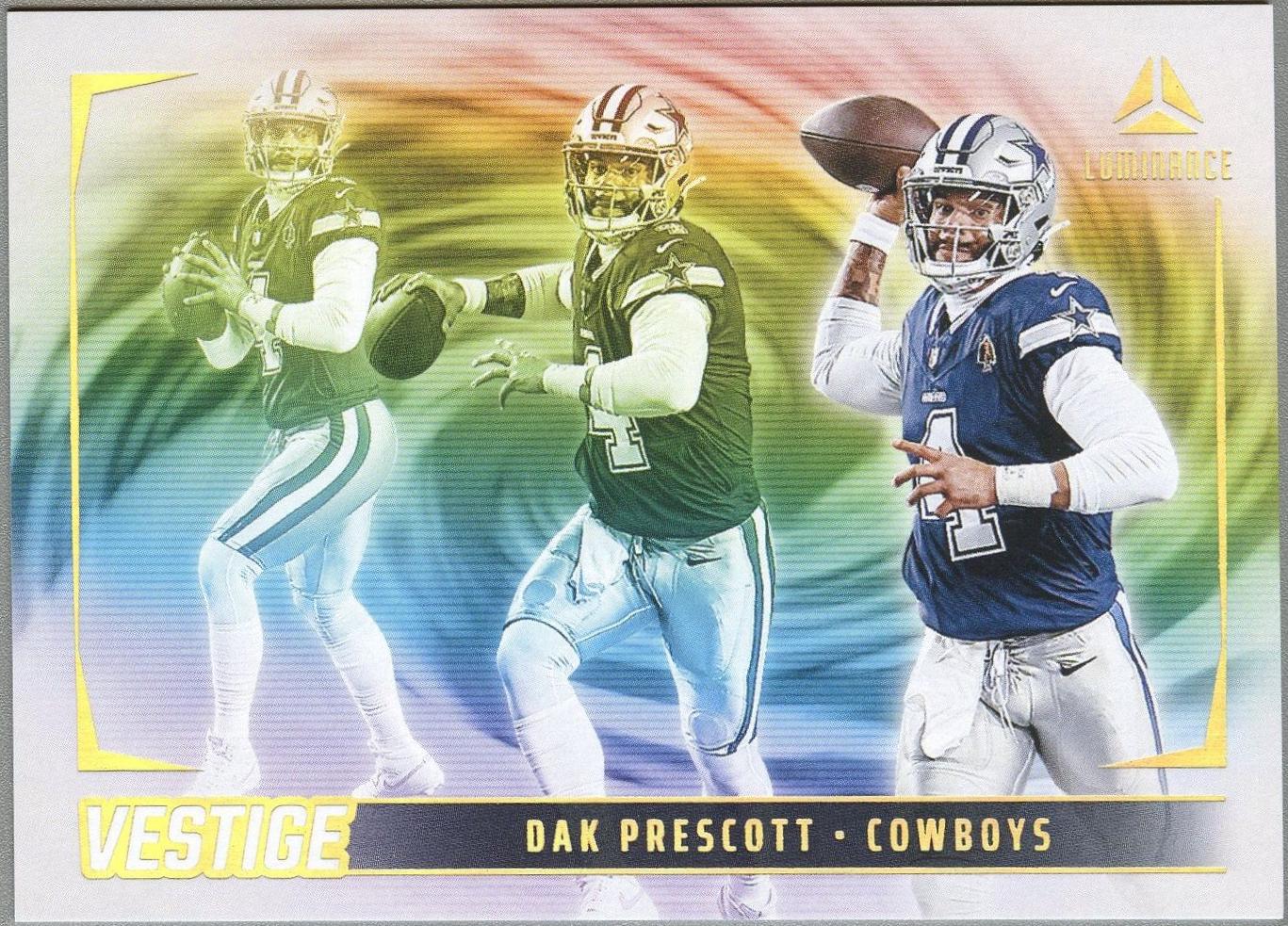 Dak Prescott #VES-DPT Football Cards 2024 Panini Luminance Vestige