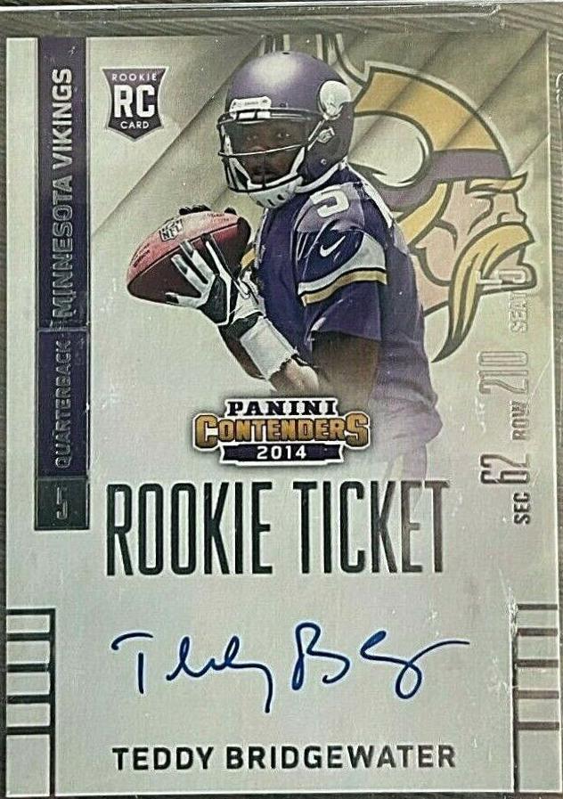 Teddy Bridgewater [Looking Left Autograph Playoff Ticket] #239