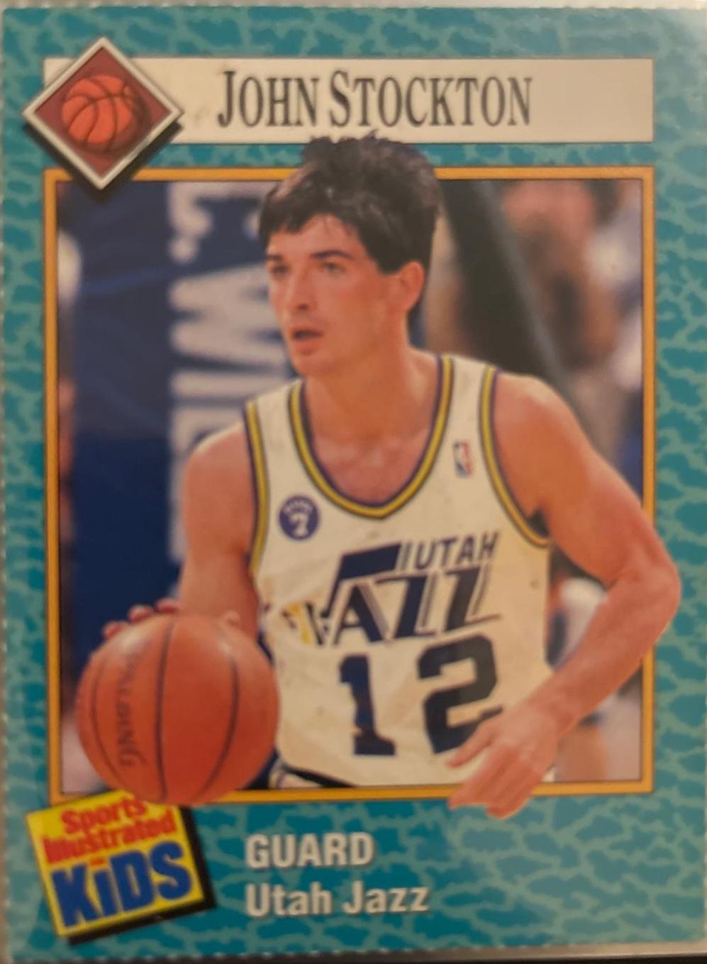 John Stockton #104 1989 Sports Illustrated For Kids Basketball
