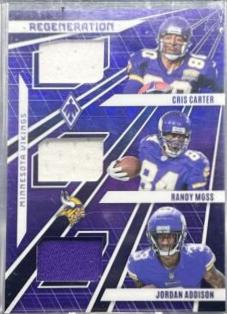 Cris Carter, Jordan Addison, Randy Moss [Purple] #REG-4