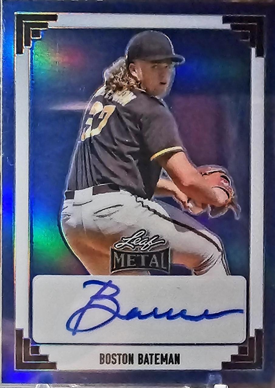 Boston Bateman #91A-BB1 2024 Leaf Metal 1991 Autograph Baseball