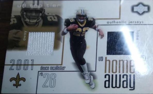 Deuce McAllister #HA-MC Football Cards 2001 Upper Deck Top Tier Home and Away